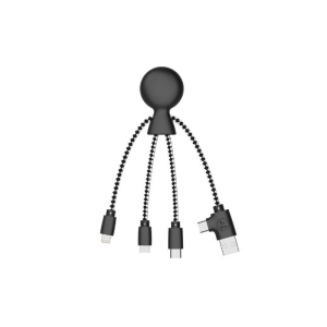 Mr Bio Short - Câble de charge multi-connecteurs Double entrée Type-C & USB 6