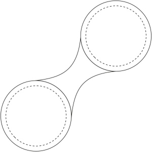 Petit aimant rond RFX™ réfléchissant en PVC M-10 RFX™ 12