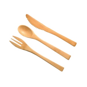 Set de 3 couverts nomades 'Nagano' en Bambou 5