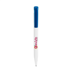Stylo à encre bleue de la marque Stilolinea®, avec bouton poussoir coloré 4