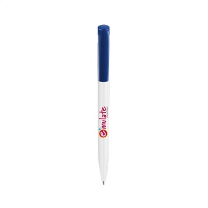 Stylo à encre bleue de la marque Stilolinea®, avec bouton poussoir coloré 8