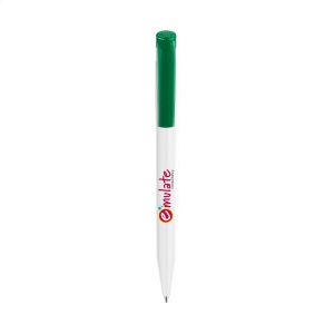 Stylo à encre bleue de la marque Stilolinea®, avec bouton poussoir coloré