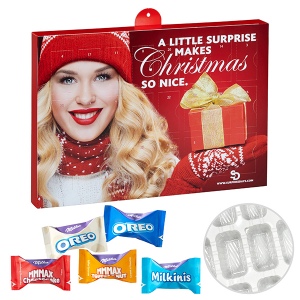 Calendrier de l’avent de marque Premium avec Assortiment de Milka Favourites