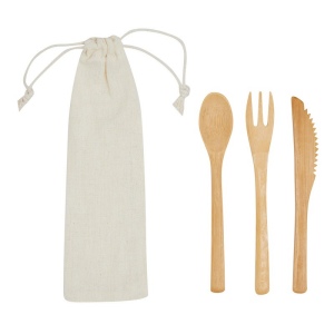 Ensemble de couverts en bambou NATURAL TRIP 3