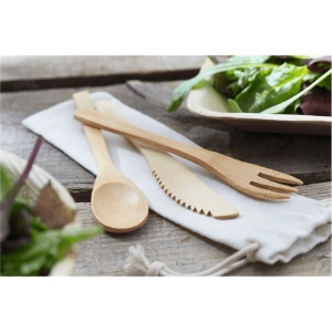 Ensemble de couverts en bambou NATURAL TRIP 6