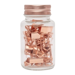 Pince à documents en bocal COPPER CLAMP 3