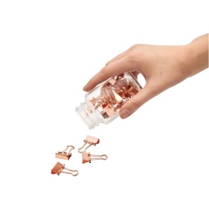 Pince à documents en bocal COPPER CLAMP 5