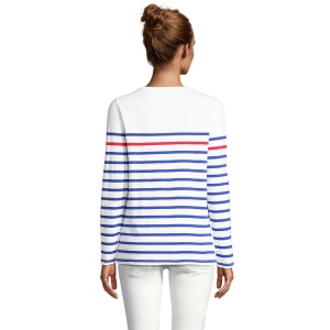 Tee-shirt femme manches longues rayé - MATELOT LSL WOMEN 16