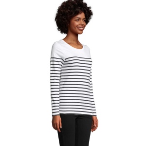 Tee-shirt femme manches longues rayé - MATELOT LSL WOMEN 18