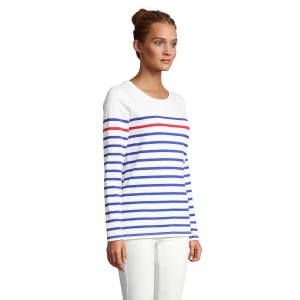 Tee-shirt femme manches longues rayé - MATELOT LSL WOMEN 19