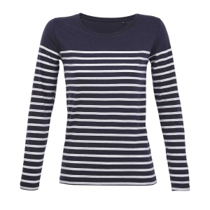 Tee-shirt femme manches longues rayé - MATELOT LSL WOMEN 20