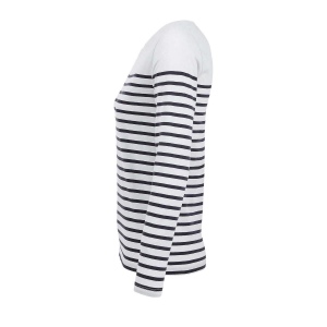 Tee-shirt femme manches longues rayé - MATELOT LSL WOMEN 24