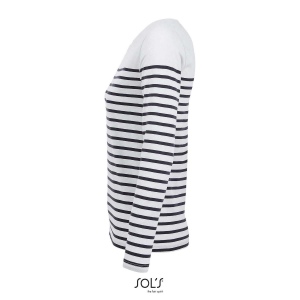 Tee-shirt femme manches longues rayé - MATELOT LSL WOMEN 9