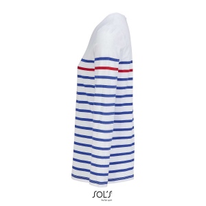 Tee-shirt femme manches longues rayé - MATELOT LSL WOMEN 13