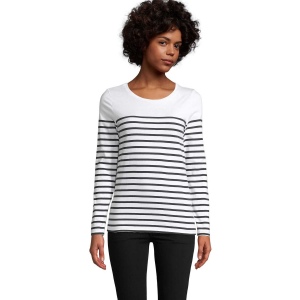 Tee-shirt femme manches longues rayé - MATELOT LSL WOMEN 3