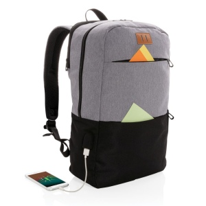 Sac à dos ordinateur 15,6" avec USB et anti RFID 8