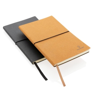 Carnet de notes A5 en cuir recyclé GRS 21