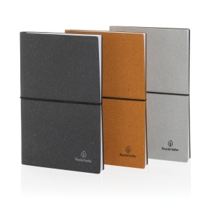 Carnet de notes A5 en cuir recyclé GRS 22