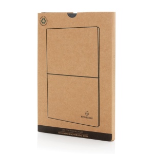 Carnet de notes A5 en cuir recyclé GRS 28