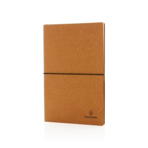 Carnet de notes A5 en cuir recyclé GRS 29