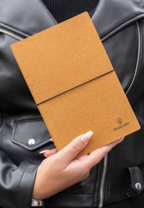Carnet de notes A5 en cuir recyclé GRS 37