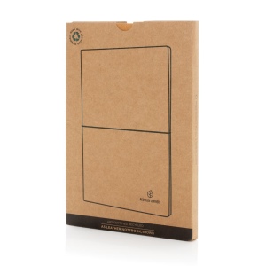 Carnet de notes A5 en cuir recyclé GRS 41