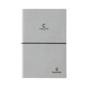 Carnet de notes A5 en cuir recyclé GRS 10
