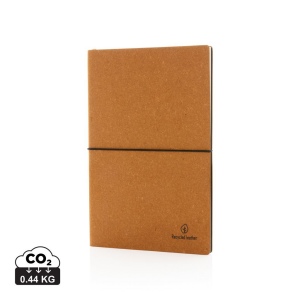 Carnet de notes A5 en cuir recyclé GRS 4