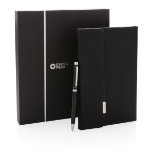 Set carnets de notes A5 et stylo Swiss Peak 11