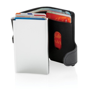 Porte-cartes anti RFID en aluminium et PU 5