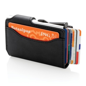 Porte-cartes anti RFID en aluminium et PU 6