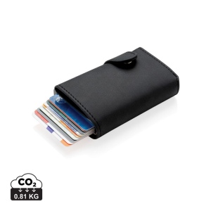 Porte-cartes anti RFID en aluminium et PU 2