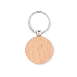 Porte-clés rond en bois - TOTY WOOD