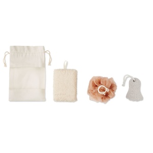 Set de bain pochette coton - CUIDA SET 3