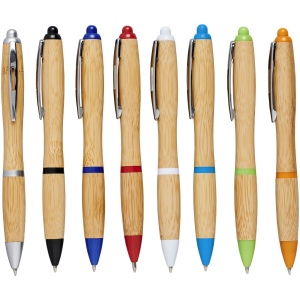 Stylo bille en bambou Nash (encre bleue) 31