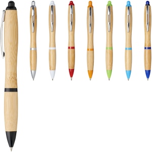 Stylo bille en bambou Nash (encre bleue) 4