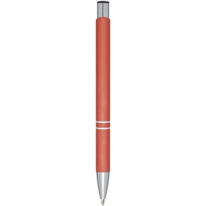Stylo bille rétractable doux au toucher Moneta (encre noire) 19