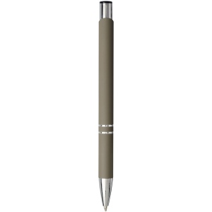 Stylo bille rétractable doux au toucher Moneta (encre noire) 20