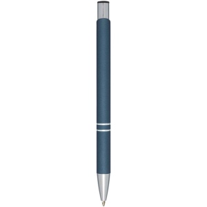 Stylo bille rétractable doux au toucher Moneta (encre noire) 22