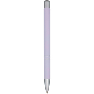 Stylo bille rétractable doux au toucher Moneta (encre noire) 23