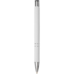 Stylo bille rétractable doux au toucher Moneta (encre noire) 24