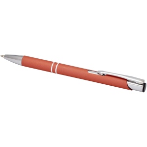 Stylo bille rétractable doux au toucher Moneta (encre noire) 26