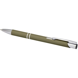 Stylo bille rétractable doux au toucher Moneta (encre noire) 28