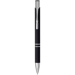 Stylo bille rétractable doux au toucher Moneta (encre noire) 2