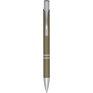 Stylo bille rétractable doux au toucher Moneta (encre noire) 5
