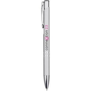 Stylo bille rétractable en aluminium Moneta (encre noire) 15