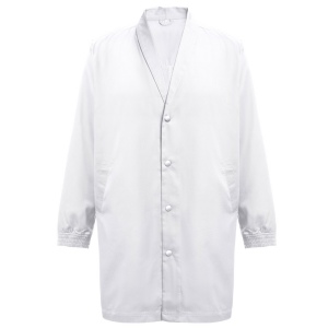 THC MINSK WH. Blouse de travail en coton et polyester. Couleur blanche 3