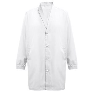 THC MINSK WH. Blouse de travail en coton et polyester. Couleur blanche 2