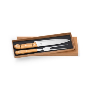 SALSA. Ensemble de 2 pièces pour barbecue en bambou et acier inoxydable 4