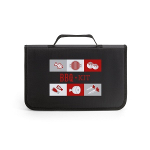 FLARE. Ensemble de 5 pièces pour barbecue en bois et acier inoxydable et une planche de bambou 3